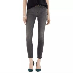 MADEWELL Jeans Skinny Gray Boulder Wash Stretch Ankle Length Mid Rise Size 32‎